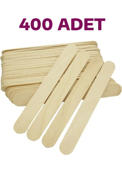 400 Adet Abeslang Geniş Dil Çubuğu Ahşap Büyük Dondurma Dil Basma Çubuğu