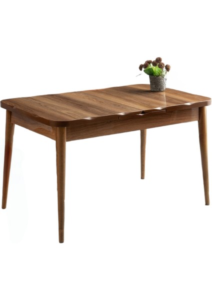Kelebek Kütük Hazar Desen Highgloss Açılır 130X80 Masa (Açılımış Ölçüsü 167X80)