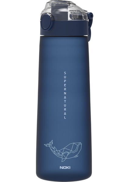 Su Matarası Tritan Auto Kapak Soft Touch 730 ml Mavi
