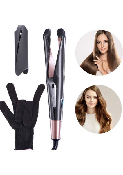 2 In 1 Profesyonel Saç Düzleştirici Bigudi Maşası modelleri
