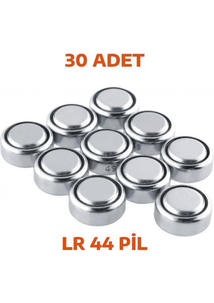 30 Adet AG13/LR44/357A Düğme Saat Pil Oyuncak Pili Alkalin