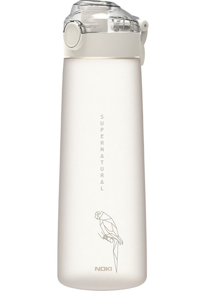 Su Matarası Tritan Auto Kapak Soft Touch 730 ml Krem