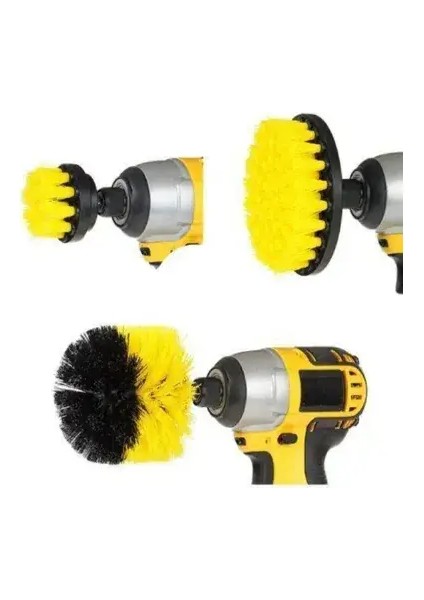 Matkap Ucuna Takılan Temizlik Fırça Seti