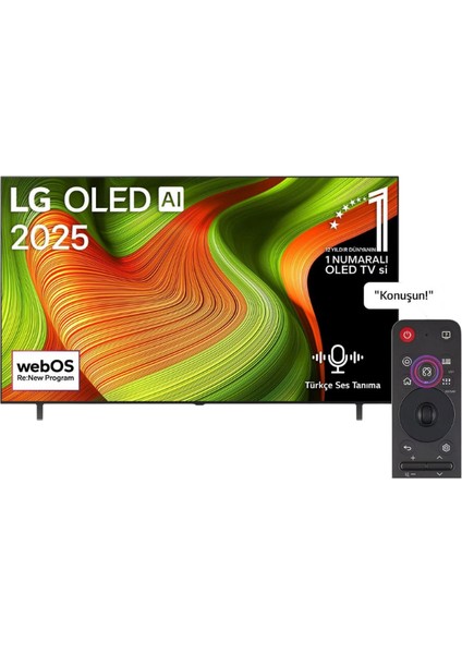 OLED55B56LA 55'' 138 Ekran Uydu Alıcılı 4K Smart webOS25 OLED TV