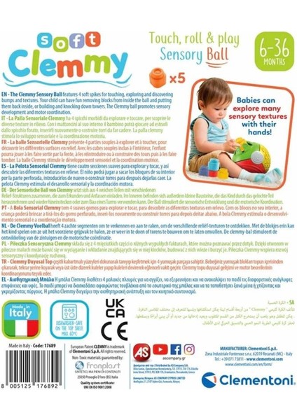 17689 Soft Clemmy - Yumuşak Blok Duyusal Top 5 Parça 6-36 Ay.glpzr