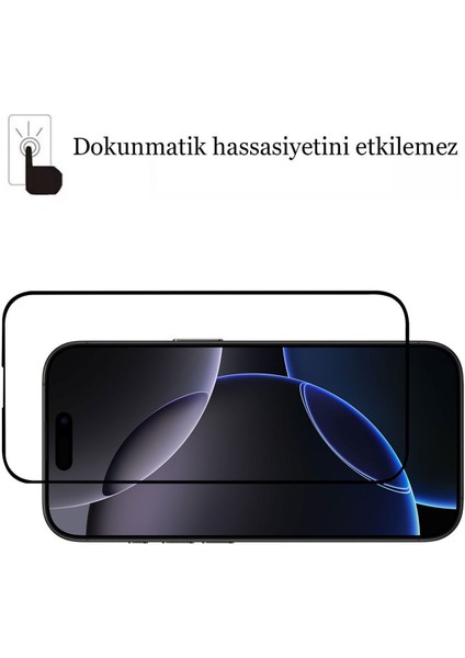Iphone 15 Pro Uyumlu 5d Tam Kaplayan Ekran Koruyucu