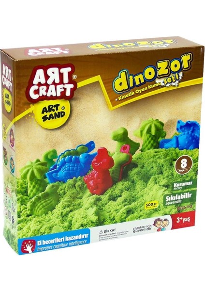 Dede Art Craft Dinozor Kinetik Kum Seti 500GR.GLPZR