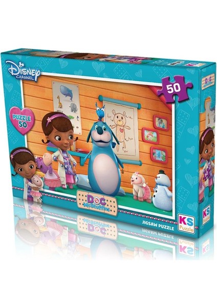DOC709 Doc Mcstuffins 50 Parça Puzzle -Ks Puzzle.glpzr