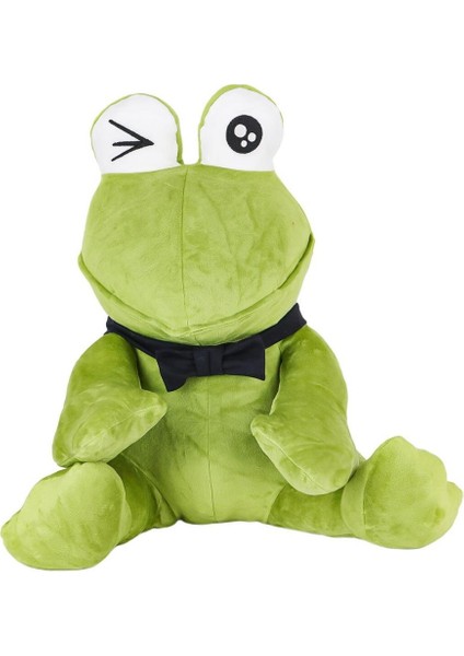 1430 Peluş Papyonlu Oturan Yeşil Kurbağa -My Friend Toys.glpzr