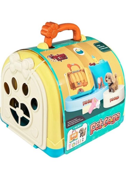 JND-3615 Taşıma Çantalı Hareketli Pilli Köpek Set (Pet Shop) -Vardem Oyuncak.glpzr