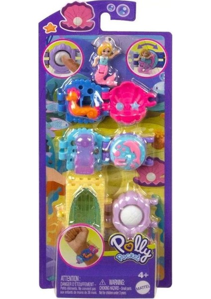 HKV67 Polly Pocket Bileklik Olabilen Sevimli Oyun Setleri.glpzr