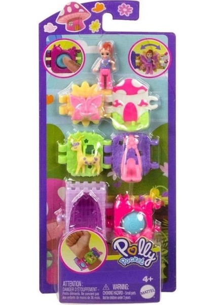 HKV67 Polly Pocket Bileklik Olabilen Sevimli Oyun Setleri.glpzr