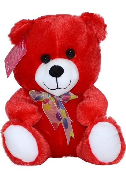1181KR Selay, Kırmızı Oturan Ayı 30 Cm.glpzr