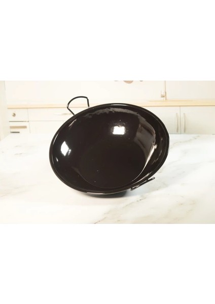 Wog Tipi Derin Sac Kavurma Tavası - Kamp - Piknik Için 28 cm Emaye.glpzr