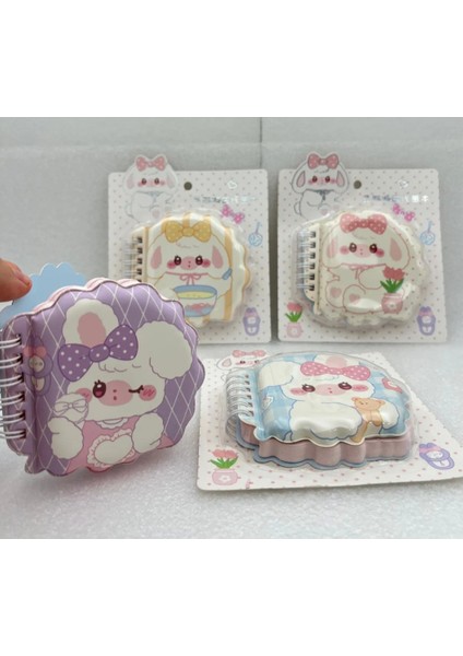 1ADET Sevimli Yumuşak Sünger Yüzey Sanrio Karikatürlü Yumuşak Kapaklı Mini Not Defteri