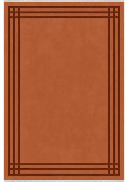 Lofy Halı Kaymaz Taban Tarçın Renk Modern Halı 160X230 cm
