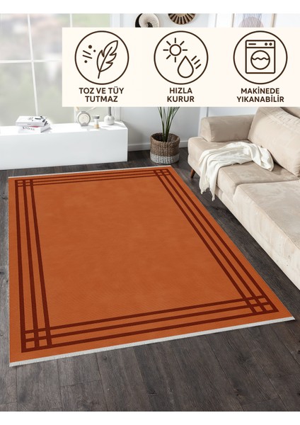 Lofy Halı Kaymaz Taban Tarçın Renk Modern Halı 160X230 cm fırsatları