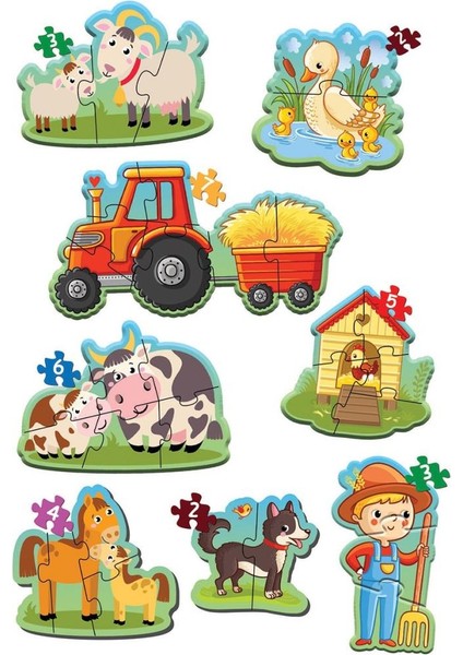 1734 Dıytoy, Baby Puzzle - Ilk Çiftlik Puzzle.glpzr