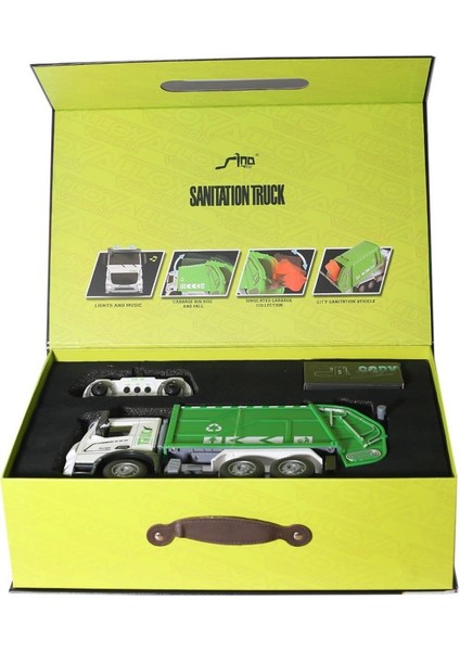 HJ8003-1 metal Kumandalı Çöp Arabası -Gepettoys.glpzr