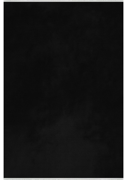 Lofy Halı Tek Renk Siyah Salon Halısı Kaymaz Taban 160X230