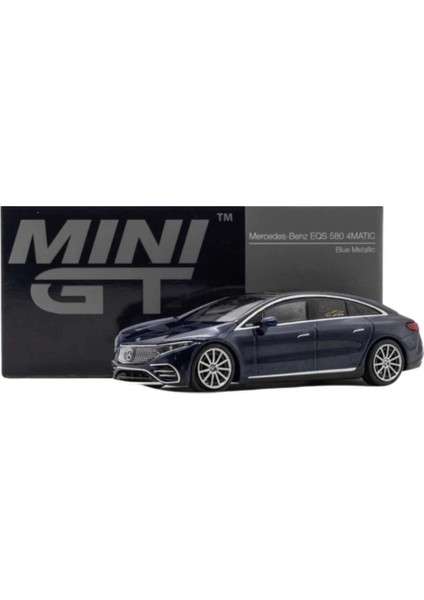 Mini Gt 1:64 Mercedes-Benz Eqs 580 4matıc Blue Metallic.glpzr