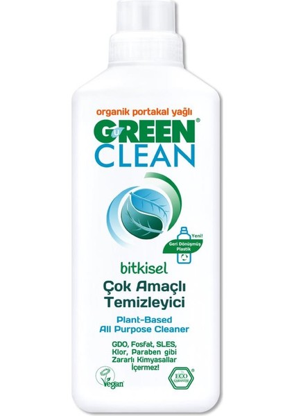 Green Clean Bitkisel Çok Amaçlı Temizleyici 1000 Ml.glpzr