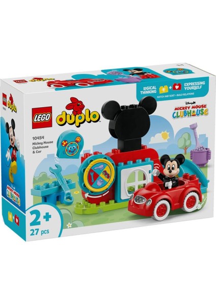 10454 LEGO Duplo Mickey Mousenun Kulüp Evi ve Arabası 27 Parça +2 Yaş.glpzr