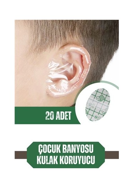 Çocuk Banyo Kulak Koruyucu Su Geçirmez 20 Adet.glpzr