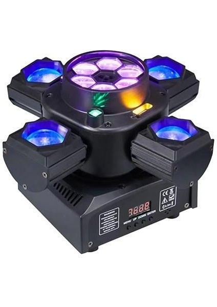 4 Başlı Bee Eyes 150 Watt LED Strobe Lazer Robot Işık
