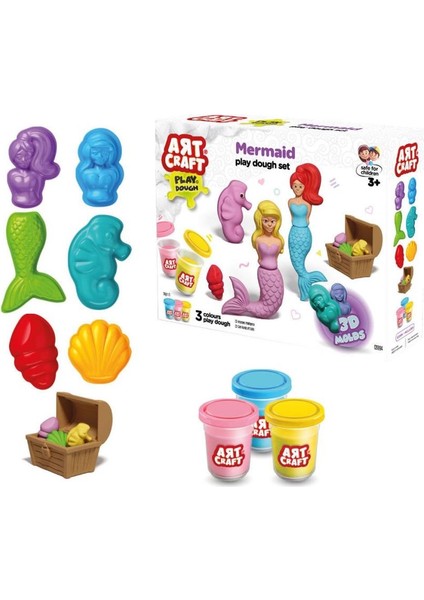 03994 Art Craft Deniz Kızı Hamur Set 168 gr -Fentoys.glpzr