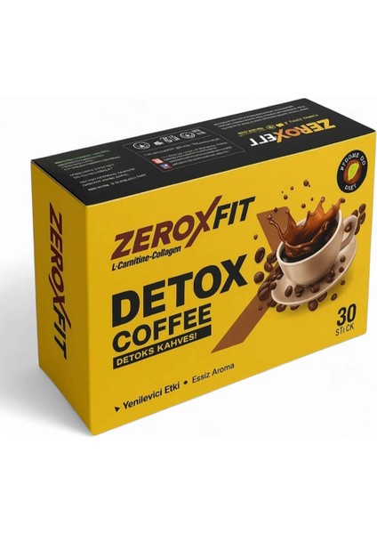 Detox Coffee 30 Şaset - Detox Kahvesi - L Carnitine- Collagen