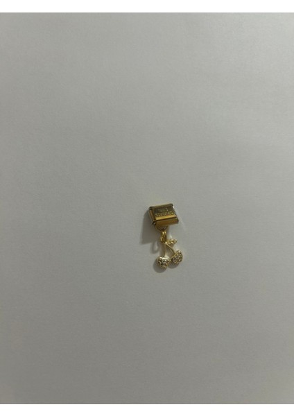 Badelis Çelik Gold Kiraz Figürlü Çharm
