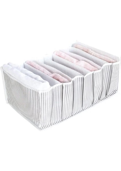 Çizgili Akordiyon Organizer L Boy 24X37X18 cm -EV354