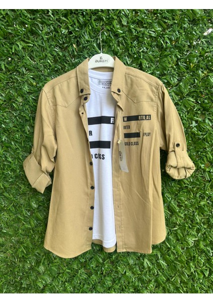 Gold Class Içi Tişörtlü Gömlek Haki