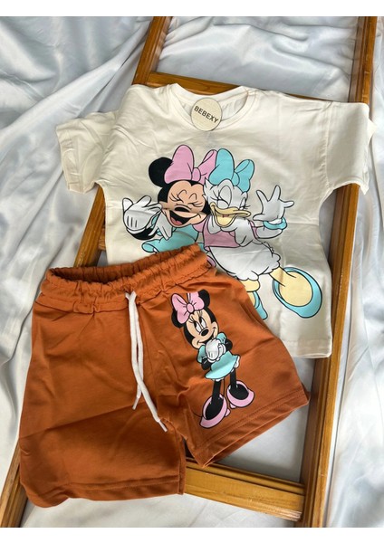 Daisy Minnie Baskılı Şortlu Takım