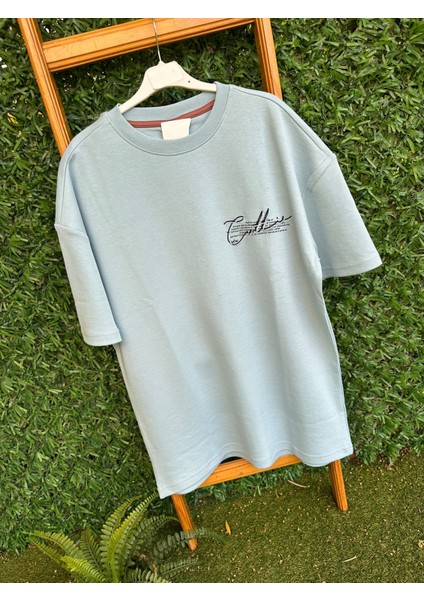 Yazılı Mavi Tişört modelleri