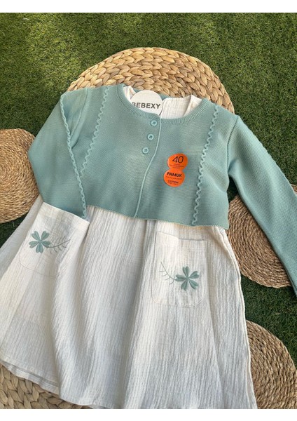 Borelu Nakış Cepli Müslin Elbise fiyatları