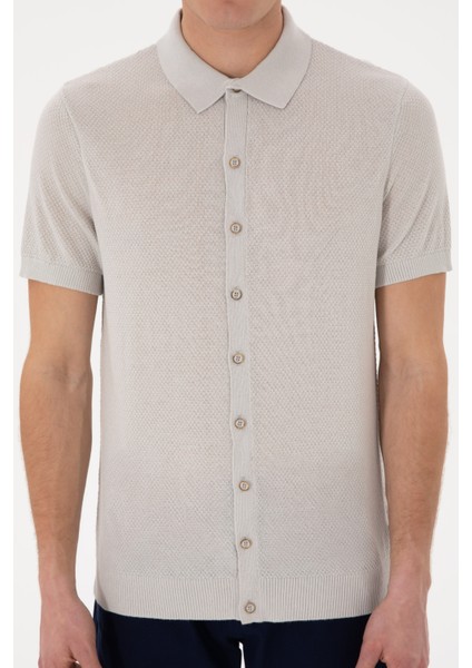 Erkek Açık Gri Kazak /triko 50306455-VR001