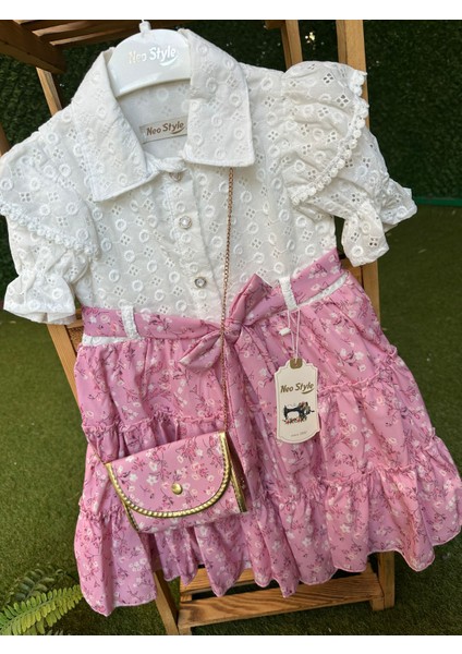 Çantalı Üstü Fisto Elbise Pembe fiyatları