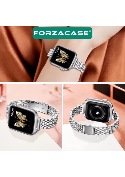 Apple Watch Ultra 2 49MM ile Uyumlu Ince Rolex Tasarım Metal Kordon Kayış - FC1061 fırsatları