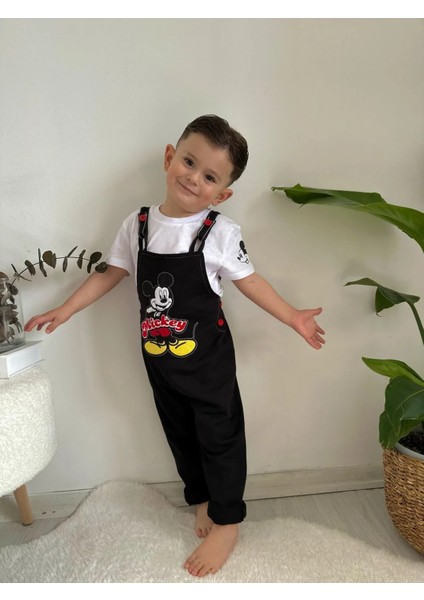 Mickey Baskılı Tişörtlü Tulum & Salopet fırsatları