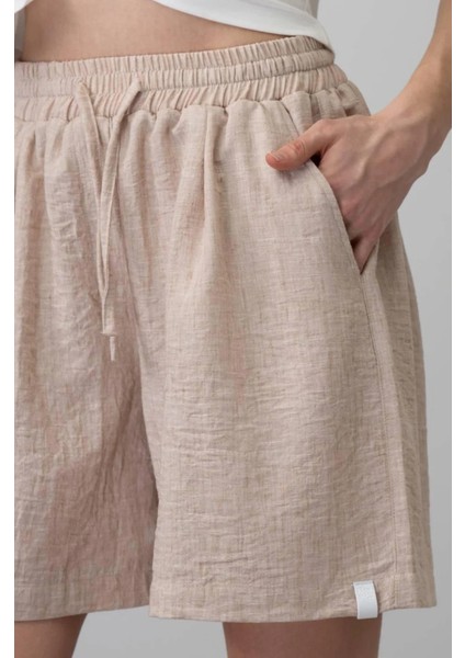 Keten Beli Lastikli Şort fiyatları