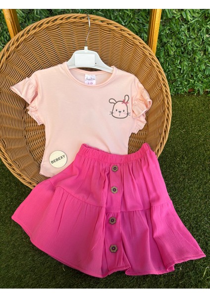 Tavşan Detaylı Etekli Takım