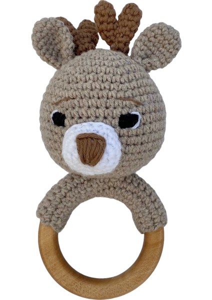 Organik Diş Kaşıyıcı - Organik Oyuncak -Geyik