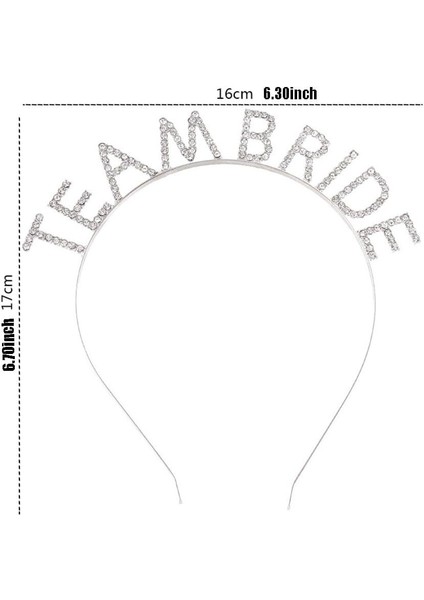 Gümüş Kaplama Kristal Taşlı Team Bride Taç fiyatları