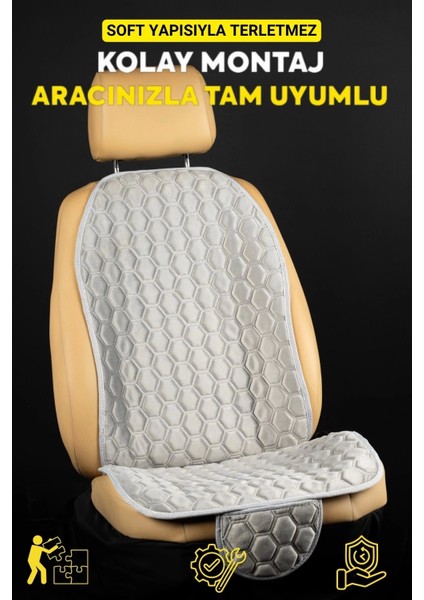 Premium Babyface Kumaş Oto Minder Seti Gri( 7 Parça) modelleri