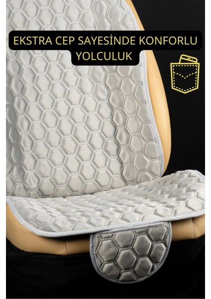 Premium Babyface Kumaş Oto Minder Seti Gri( 7 Parça) fırsatları