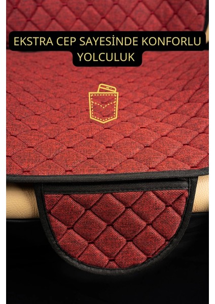 Mg Araç Uyumlu Koltuk Koruyucu Cepli Terletmez Kılıf Minder Setii fırsatları