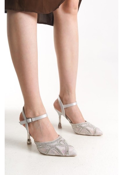 PS-32640 8,5 cm Topuklu Kadın Stiletto Ayakkabı