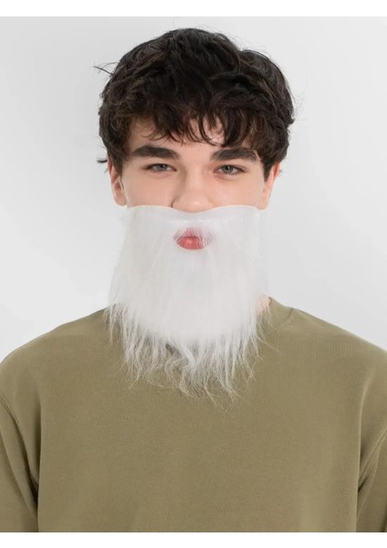 Beyaz Kırçıllı Takma Sakal Çocuk Yetişkin